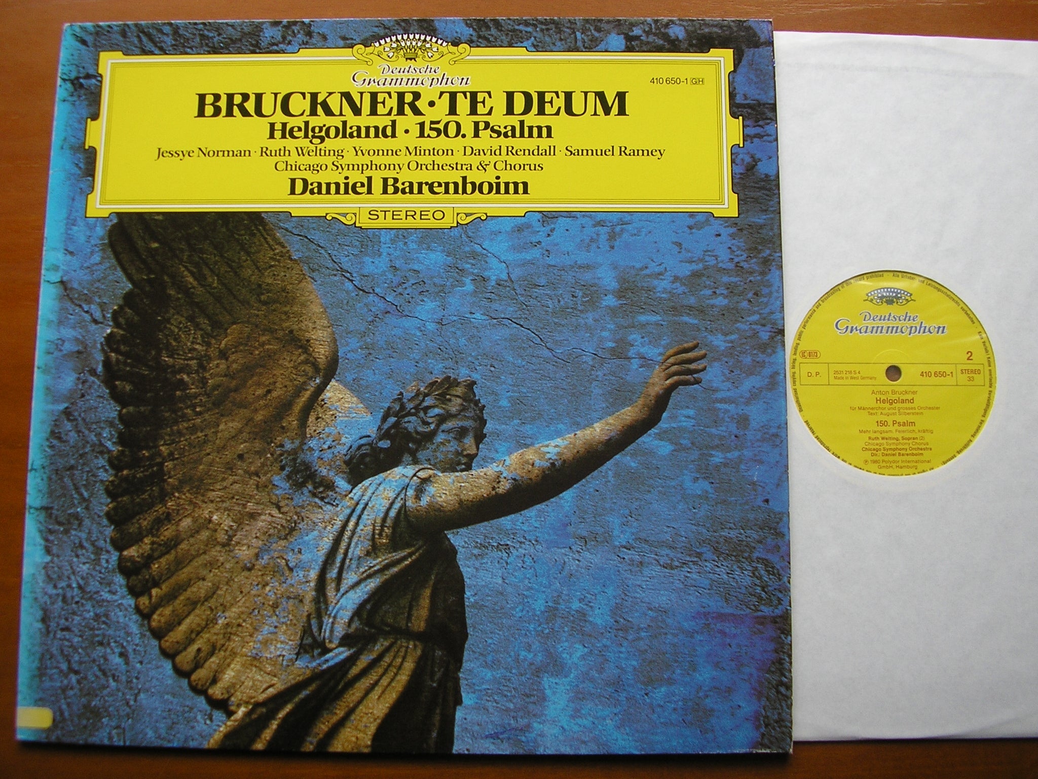 BRUCKNER: TE DEUM / PSALM 150 / HELGOLAND     BARENBOIM / CHICAGO SYMPHONY   410 650