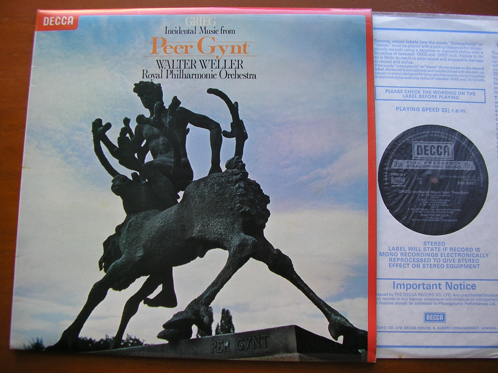 SXL 6901 GRIEG: PEER GYNT highlights WELLER / ROYAL PHILHARMONIC