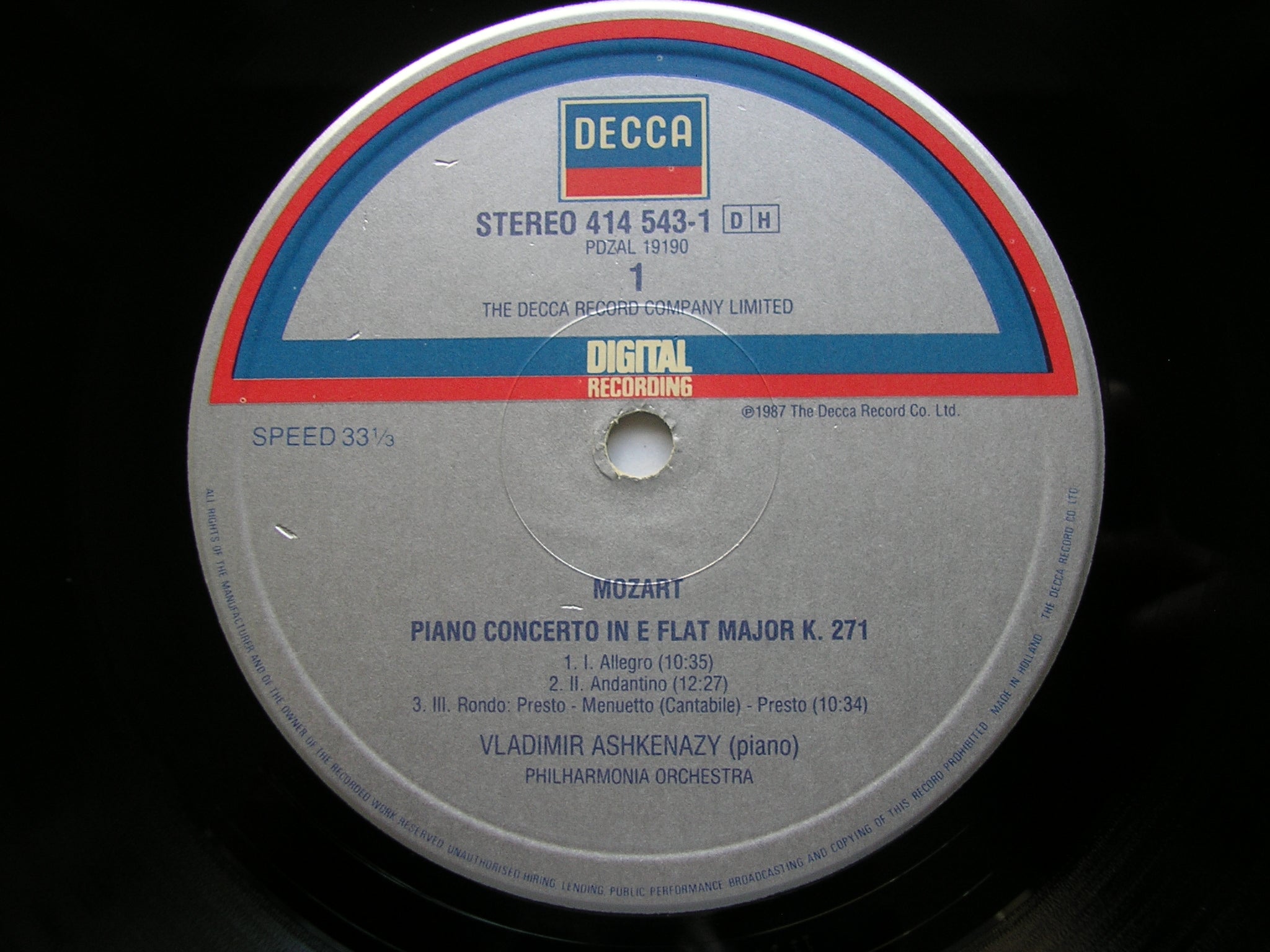 MOZART: THE PIANO CONCERTOS  VLADIMIR ASHKENAZY / PHILHARMONIA Decca  10 LP
