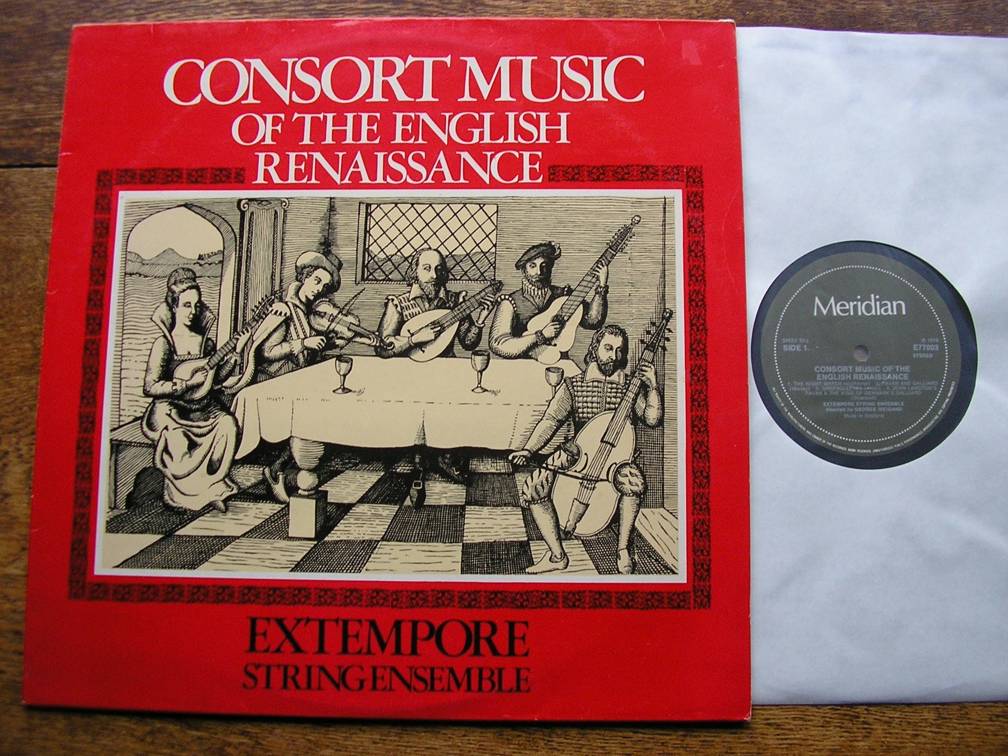 CONSORT MUSIC OF THE ENGLISH RENAISSANCE   EXTEMPORE STRING ENSEMBLE   E77003