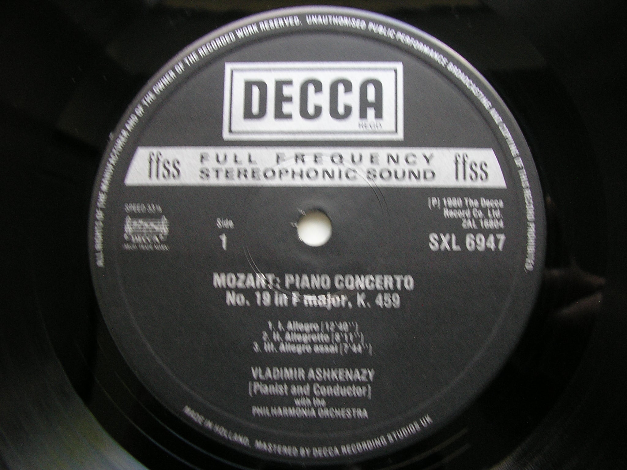 MOZART: THE PIANO CONCERTOS  VLADIMIR ASHKENAZY / PHILHARMONIA Decca  10 LP