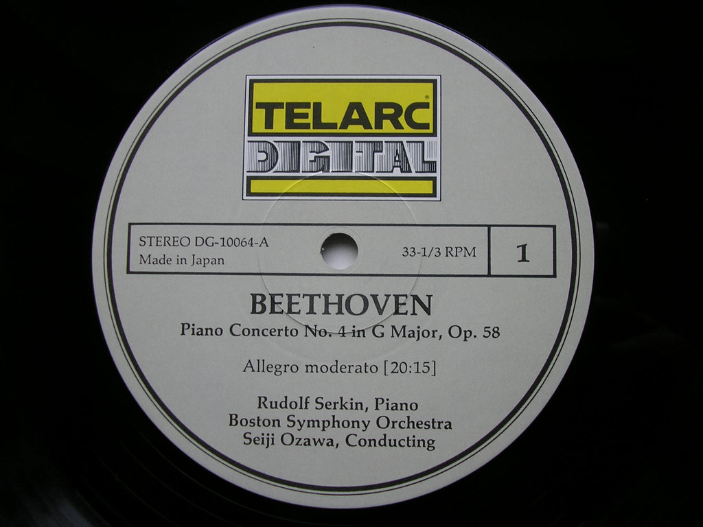 BEETHOVEN: PIANO CONCERTO No. 4    SERKIN / BOSTON SYMPHONY ORCHESTRA / OZAWA    DG 10064