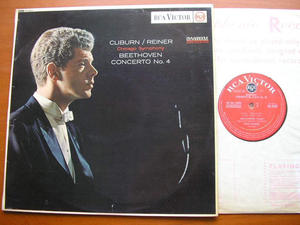 BEETHOVEN: PIANO CONCERTO No. 4     VAN CLIBURN / CHICAGO SYMPHONY / REINER     SB 6548