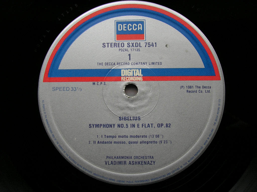SIBELIUS: THE SEVEN SYMPHONIES  ASHKENAZY / PHILHARMONIA  6 LP   NM