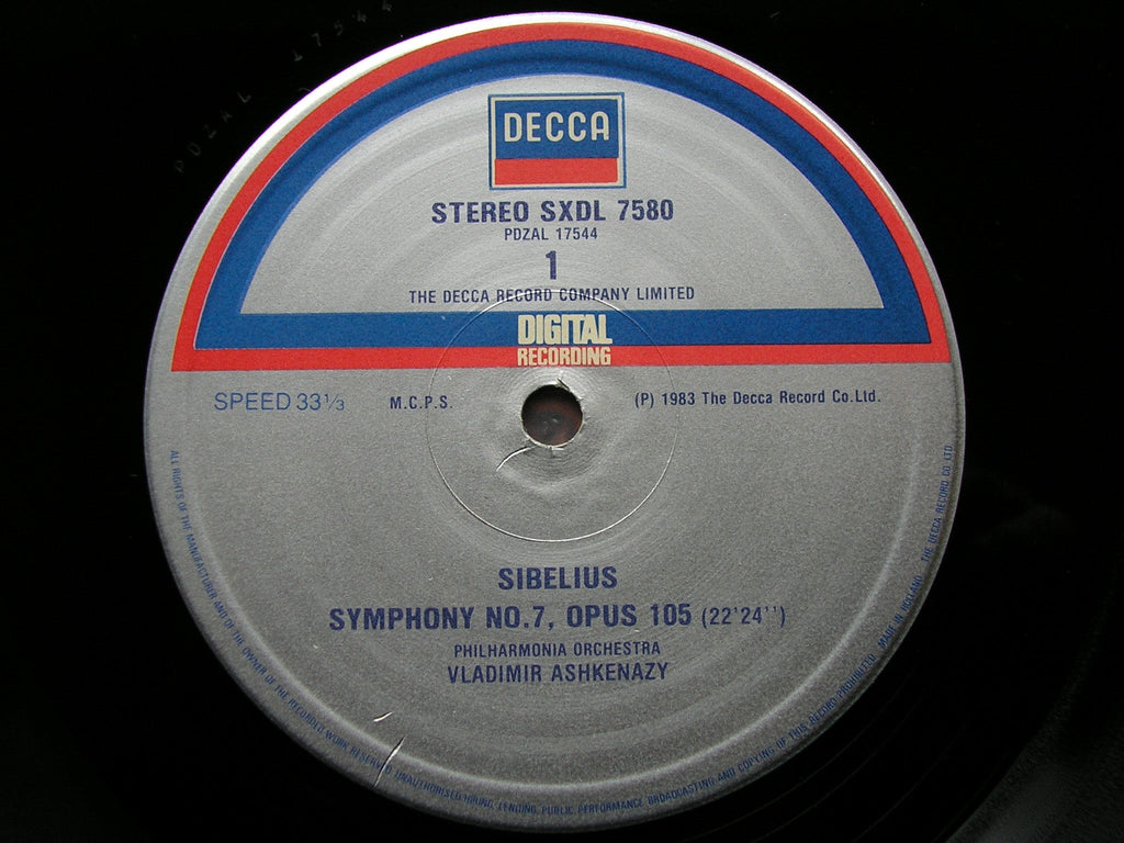 SIBELIUS: THE SEVEN SYMPHONIES  ASHKENAZY / PHILHARMONIA  6 LP   NM