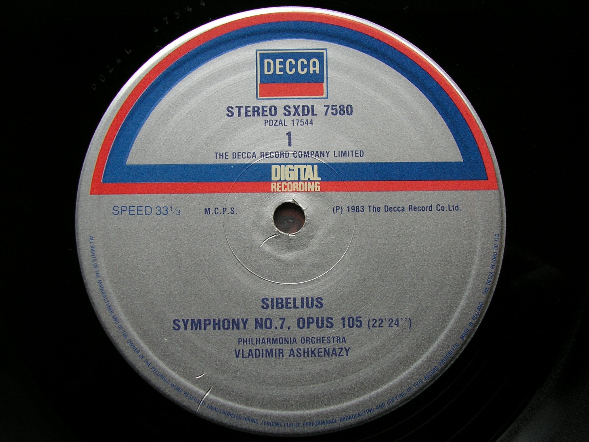 SIBELIUS: THE SEVEN SYMPHONIES  ASHKENAZY / PHILHARMONIA  6 LP   NM