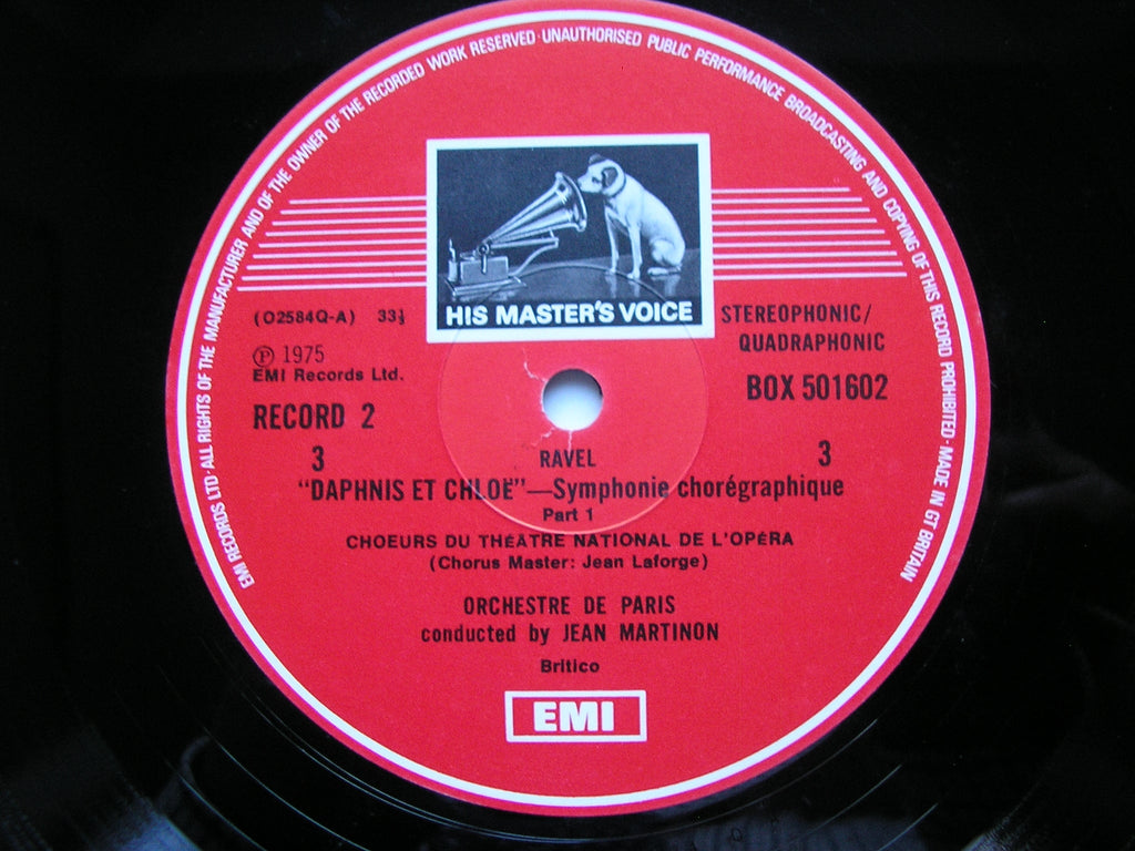 RAVEL: ORCHESTRAL MUSIC      CICCOLINI / PERLMAN / ORCHESTRE DE PARIS / MARTINON     5LP      SLS 5016