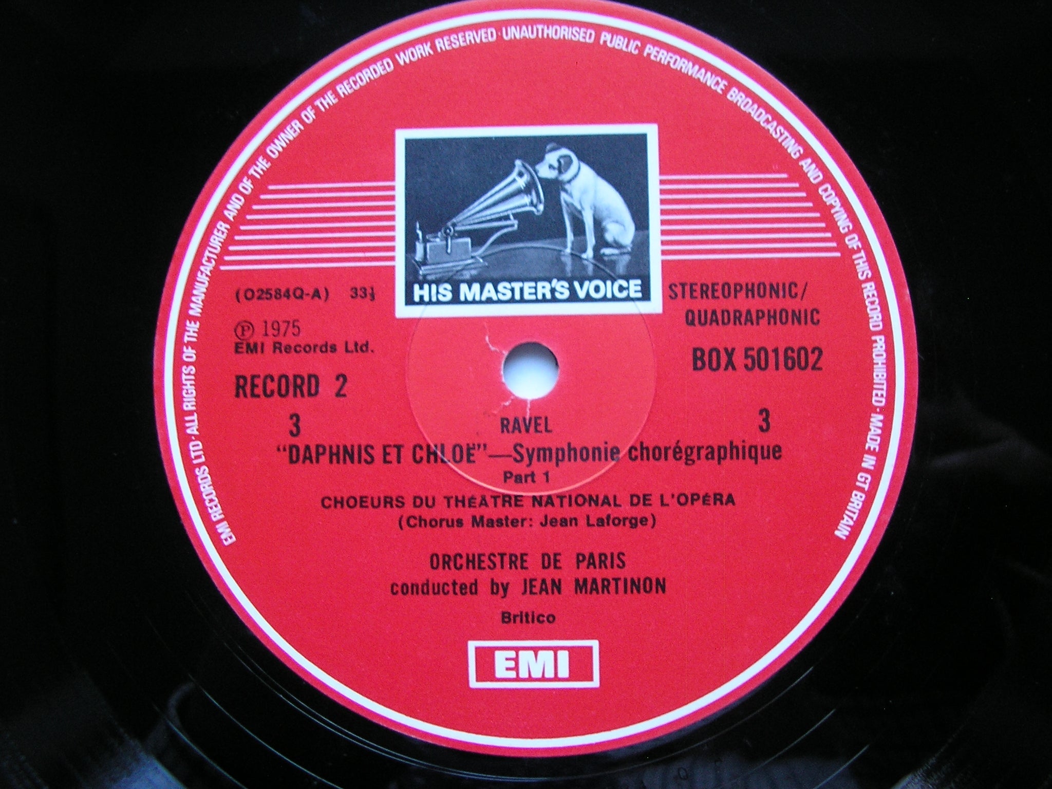 RAVEL: ORCHESTRAL MUSIC      CICCOLINI / PERLMAN / ORCHESTRE DE PARIS / MARTINON     5LP      SLS 5016