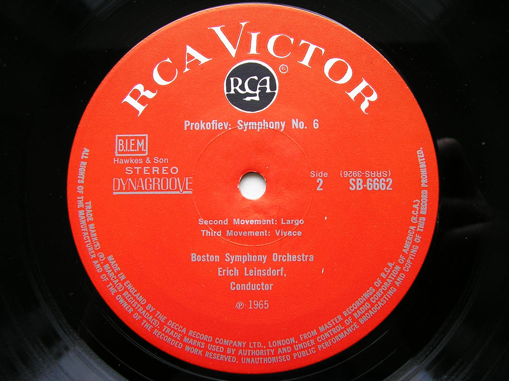 PROKOFIEV: SYMPHONY No. 6     LEINSDORF / BOSTON SYMPHONY    SB 6662