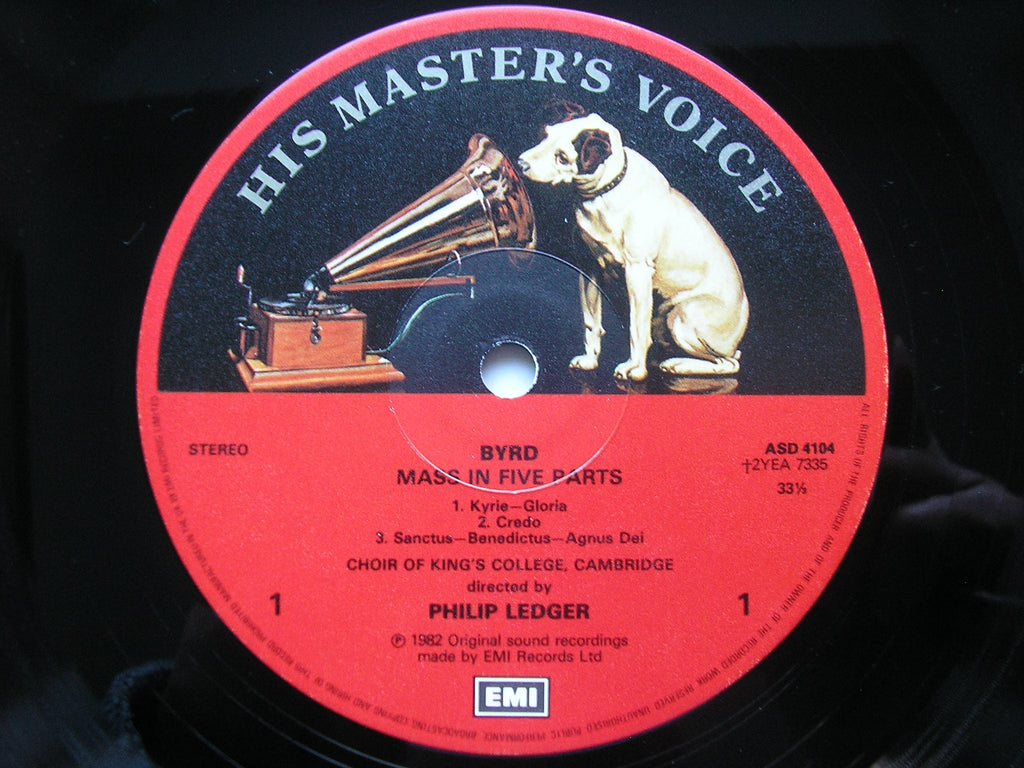 BYRD: MASS in FIVE PARTS / TYE: MASS in SIX PARTS  'Euge Bone'      KING'S COLLEGE CAMBRIDGE / LEDGER   ASD 4104
