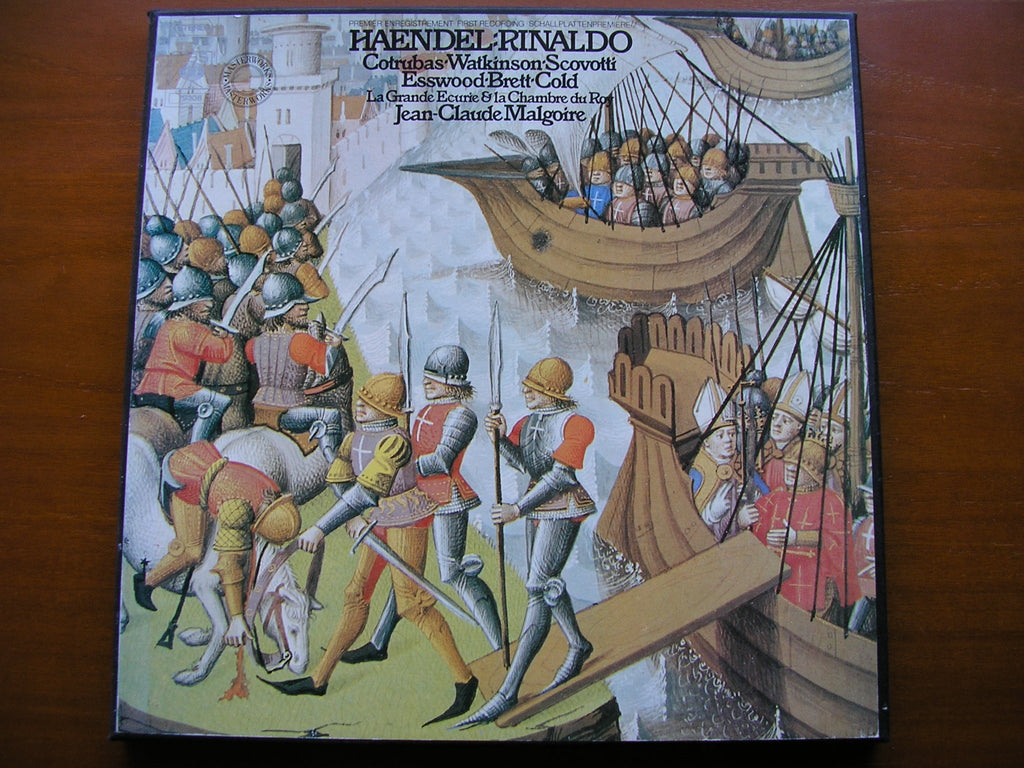 HANDEL: RINALDO  (1711)      SOLOISTS / LA GRANDE ECURIE ET LA CHAMBRE DU ROY / MALGOIRE     3LP      79308