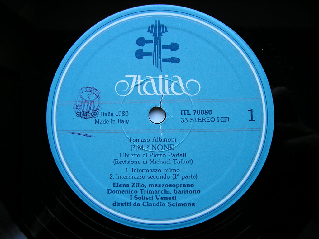 ALBINONI: PIMPINONE  (1708)       ZILIO / TRIMARCHI / I SOLOISTI VENETI / SCIMONE      ITL 70080