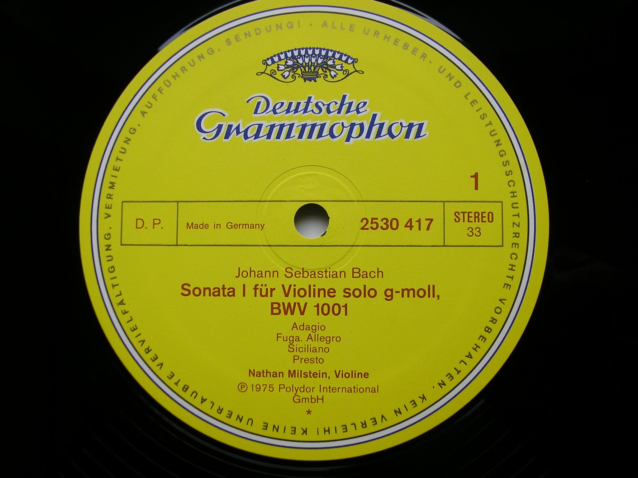 BACH: UNACCOMPANIED SONATAS & PARTITAS       NATHAN MILSTEIN      3LP       2709 047