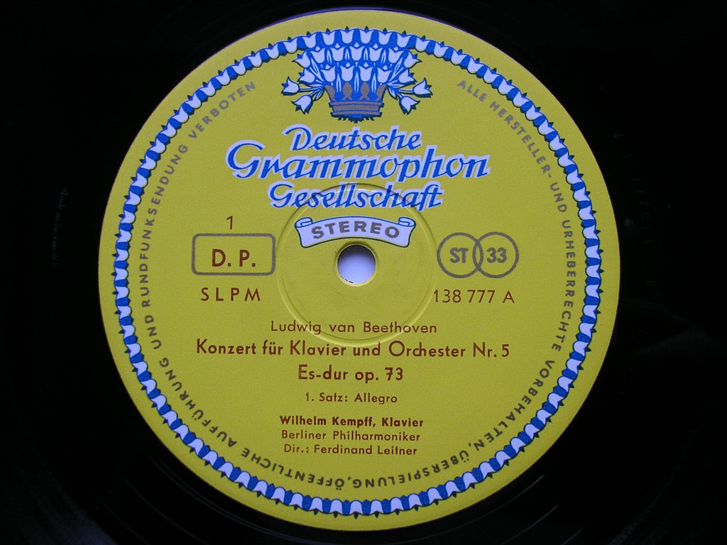 BEETHOVEN: PIANO CONCERTO No. 5   'Emperor'     KEMPFF / BERLIN PHLHARMONIC / LEITNER    138 777