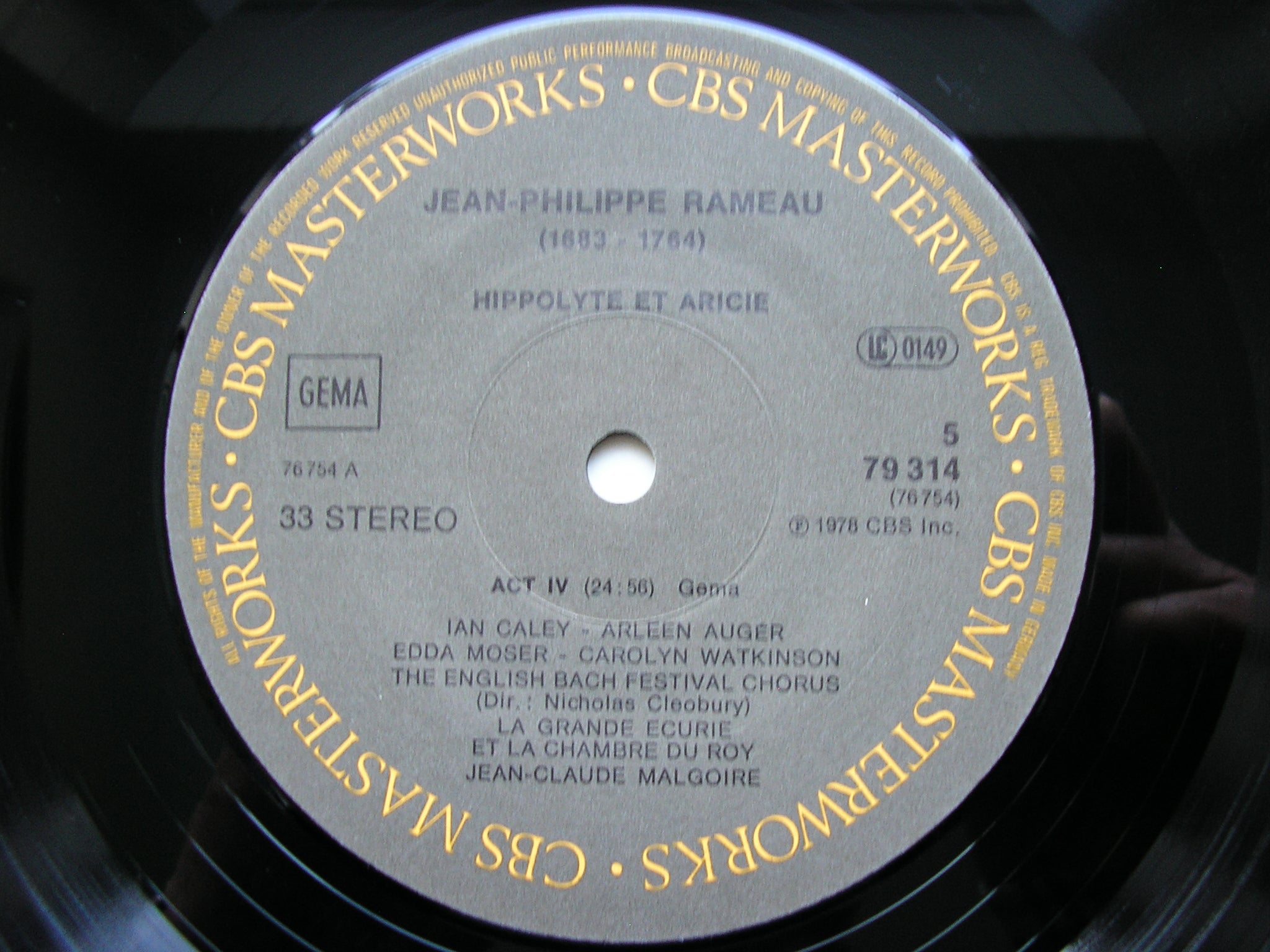 RAMEAU: HIPPOLYTE ET ARICIE  (1733)    SOLOISTS / LA GRANDE ECURIE ET LA CHAMBRE DU ROY / MALGOIRE   3LP    79314