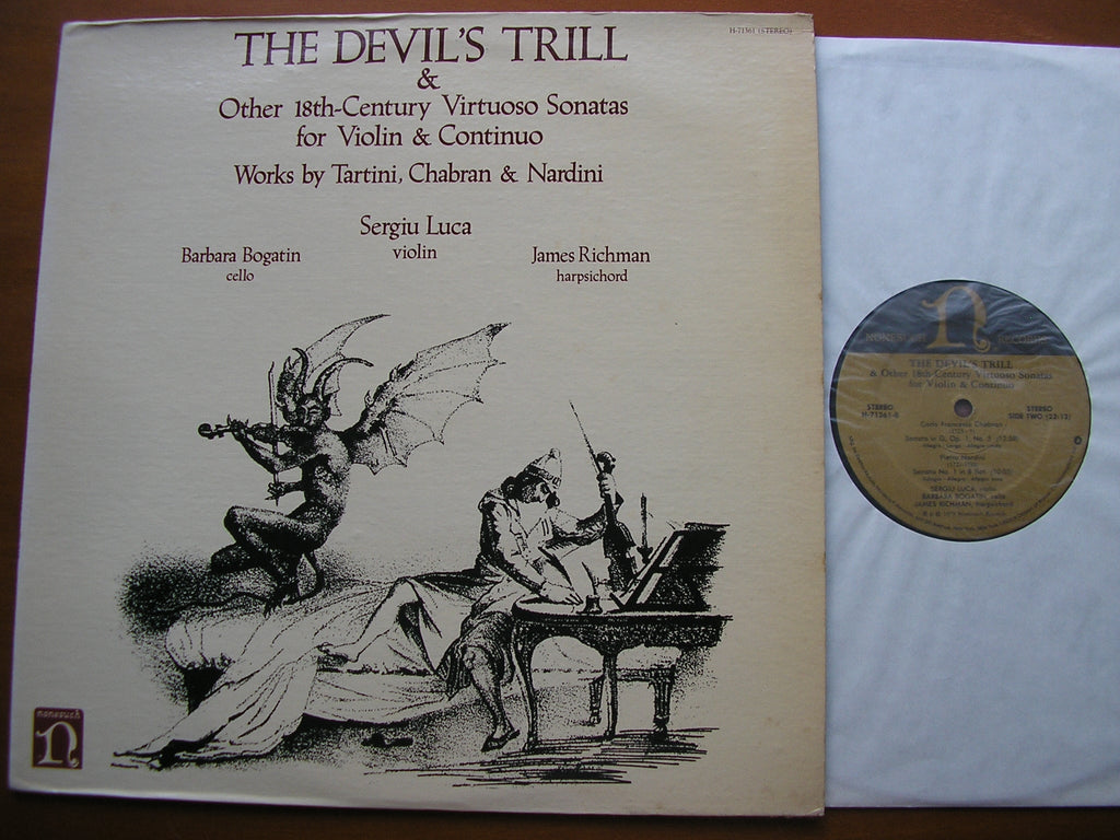 TARTINI: THE DEVIL'S TRILL / VIOLIN SONATAS BY CHABRAN & NARDINI     LUCA / BOGATIN / RICHMAN    H-71361