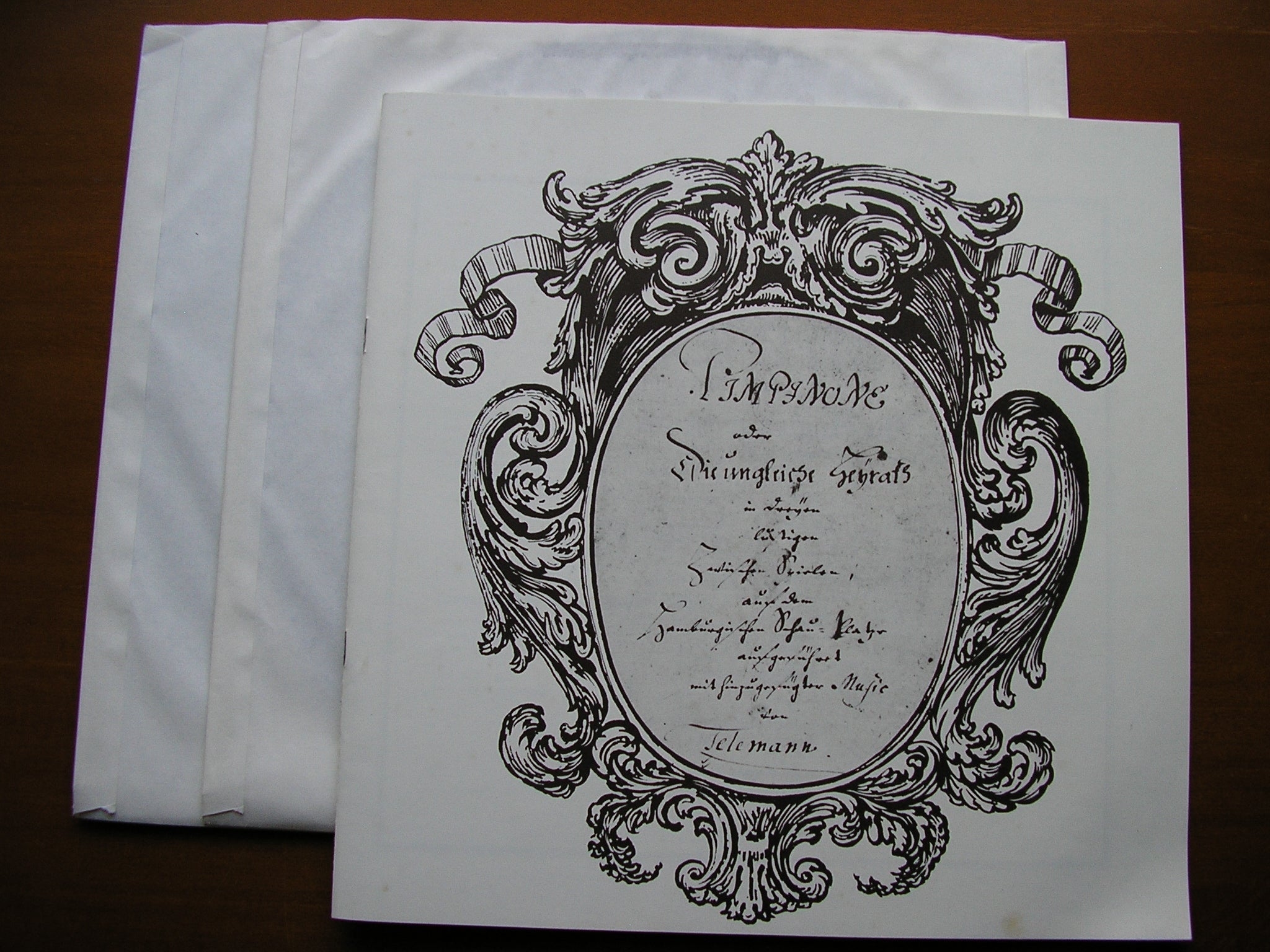 TELEMANN: PIMPINONE  (1725)   SPRECKELSEN / NIMSGERN / ENSEMBLE FLORILEGIUM MUSICUM / HIRSCH     2LP    4.41953 CX