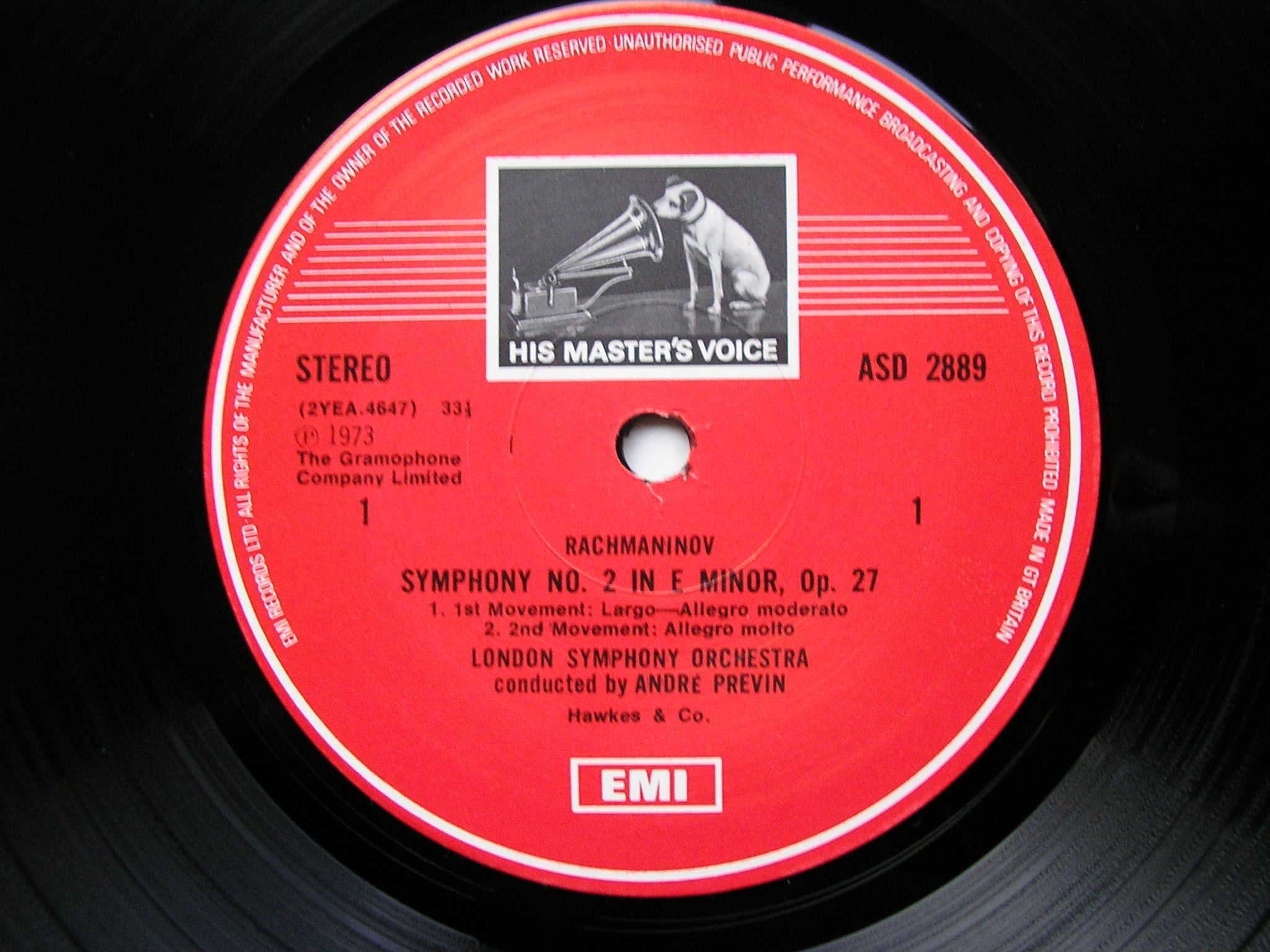 RACHMANINOV: THE THREE SYMPHONIES   PREVIN /LONDON SYMPHONY   ASD 3137 / 2889 / 3369