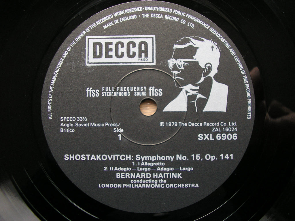 SHOSTAKOVICH: THE COMPLETE SYMPHONIES BERNARD HAITINK / CONCERTGEBOUW / LONDON PHILHARMONIC 15 DECCA LPs