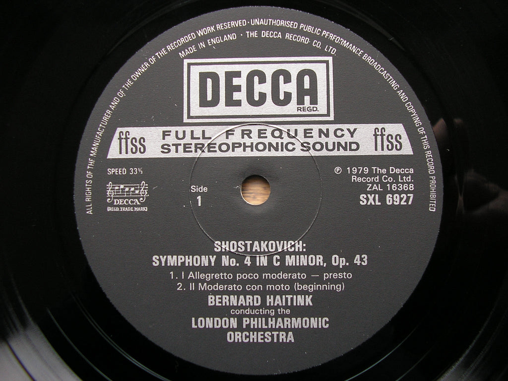 SHOSTAKOVICH: THE COMPLETE SYMPHONIES BERNARD HAITINK / CONCERTGEBOUW / LONDON PHILHARMONIC 15 DECCA LPs