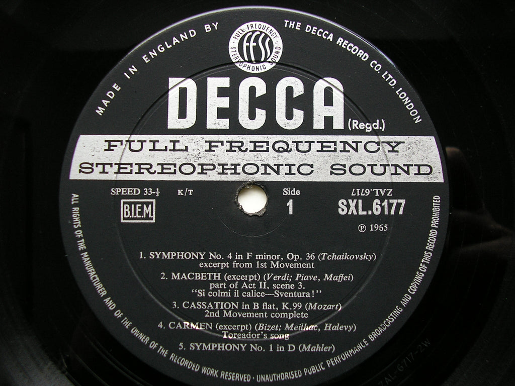 SXL 6177  DECCA CLASSICAL STEREO SAMPLER ALBUM     VARIOUS      ED2
