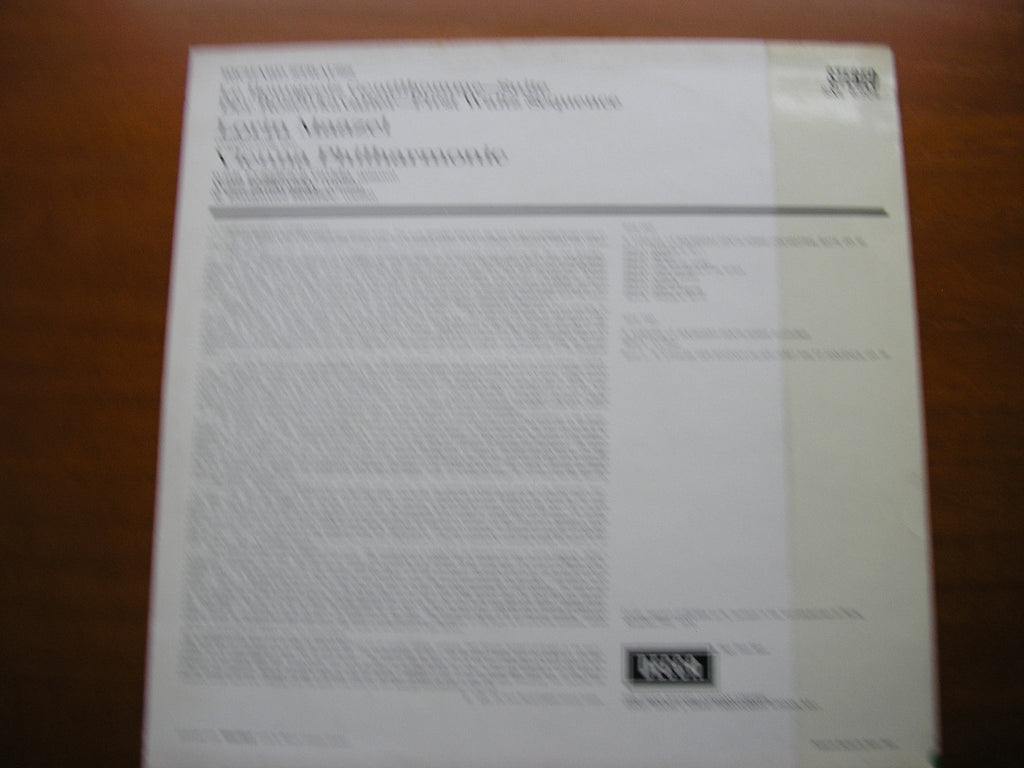 SXL 6304 STRAUSS: LE BOURGEOIS GENTILHOMME Suite / DER ROSENKAVALIER First Waltz Sequence MAAZEL / VIENNA PHILHARMONIC
