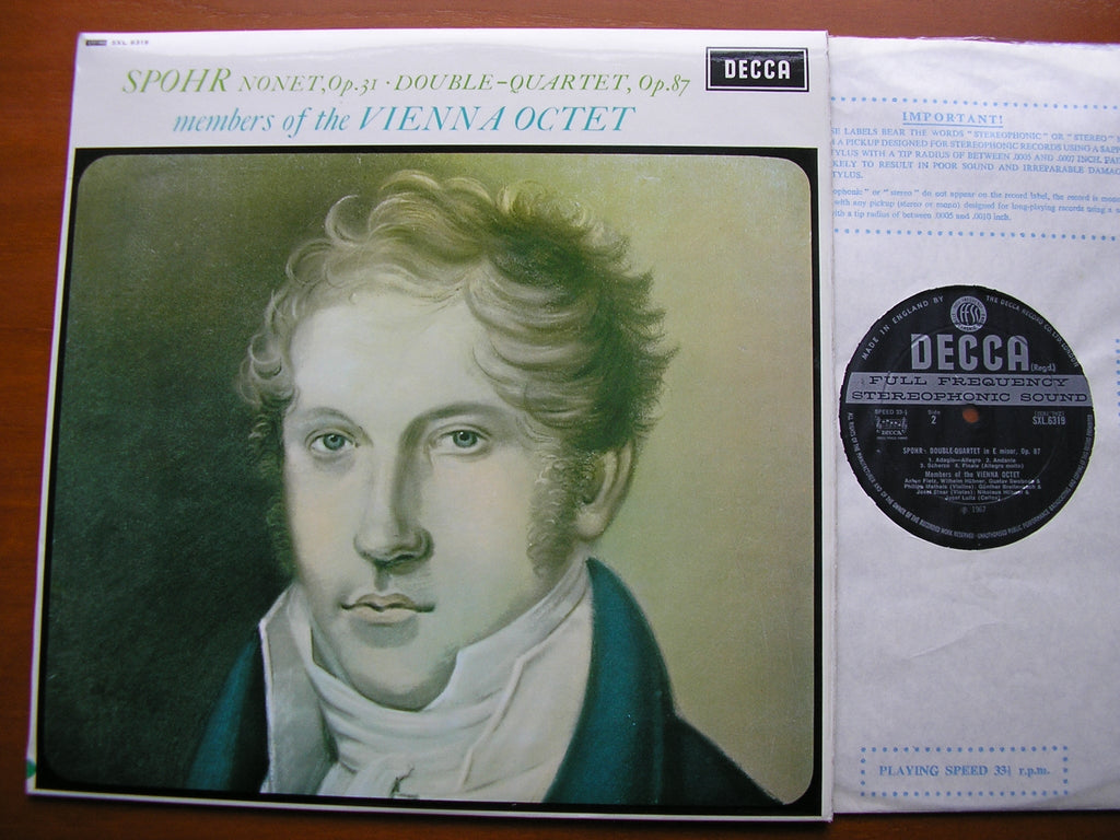 SXL 6319 SPOHR: NONET op. 31 / DOUBLE QUARTET Op. 87 MEMBERS OF THE VIENNA OCTET