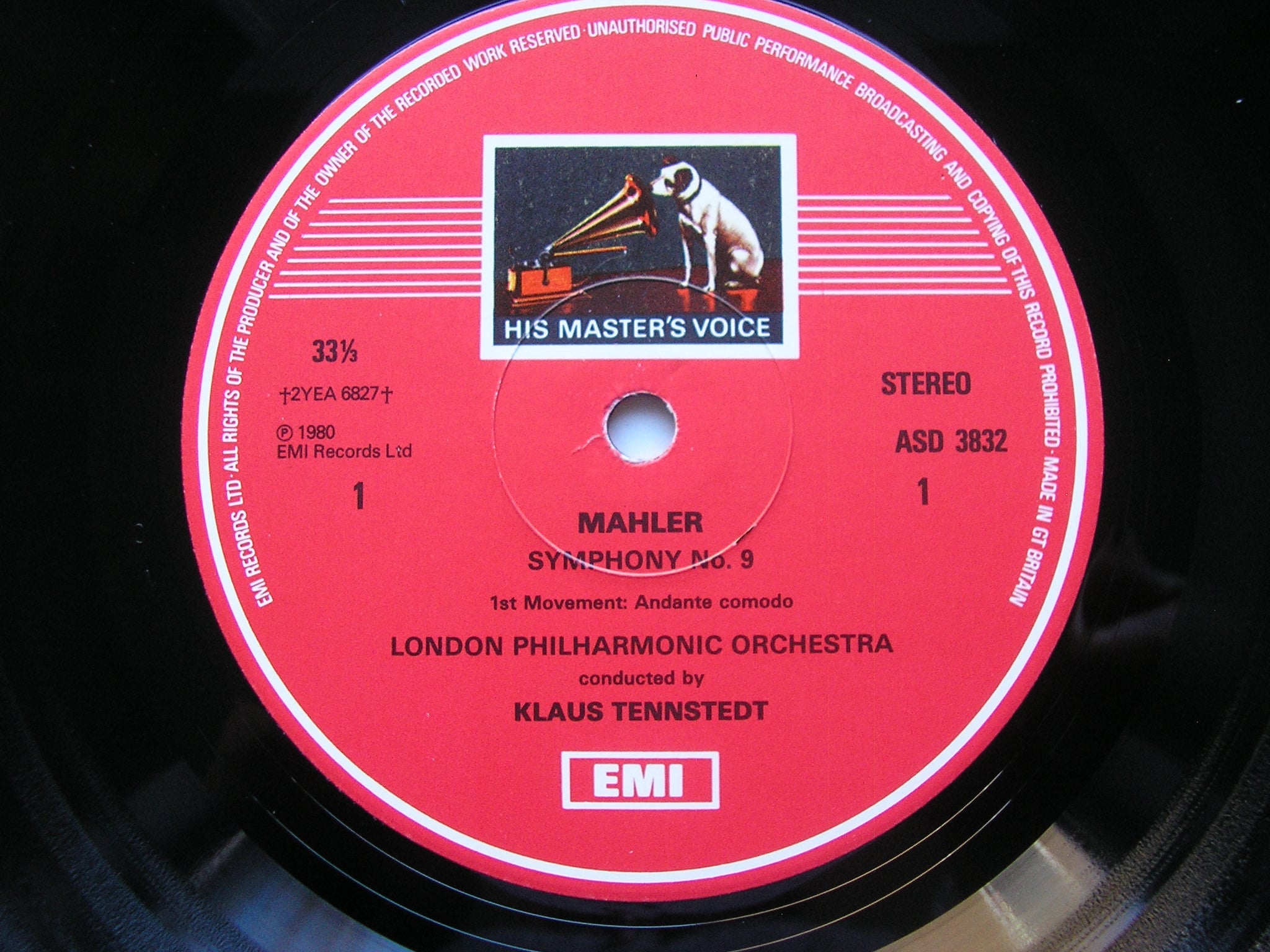 MAHLER: SYMPHONY No. 9    TENNSTEDT / LONDON PHILHARMONIC   SLS 5188