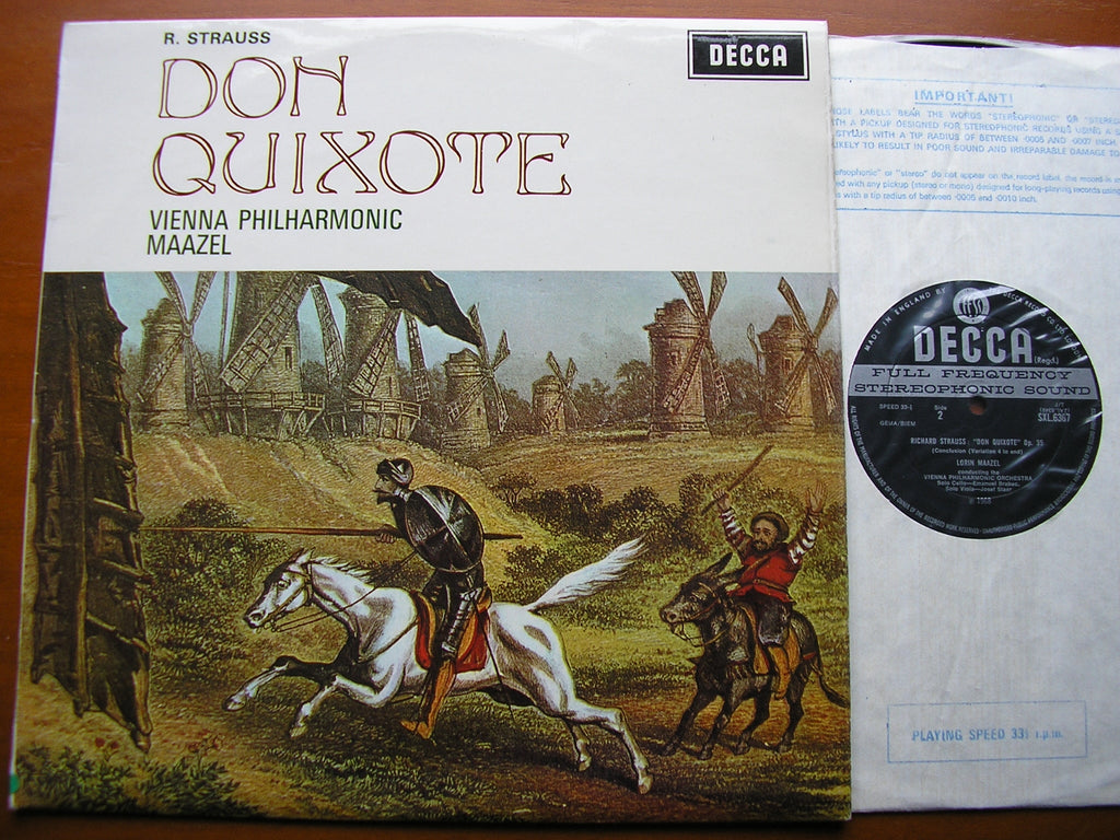 SXL 6367 STRAUSS: DON QUIXOTE MAAZEL / VIENNA PHILHARMONIC