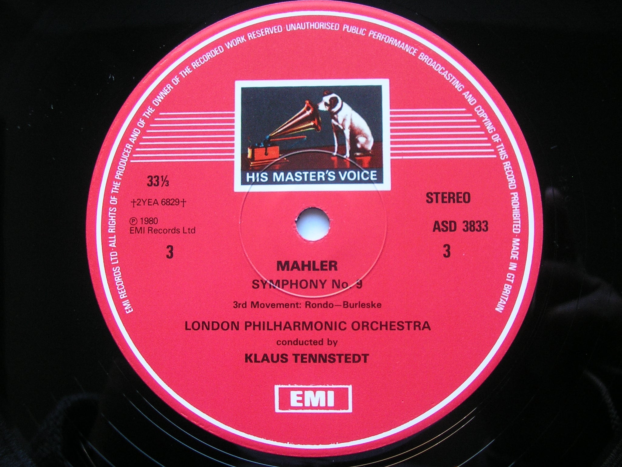 MAHLER: SYMPHONY No. 9    TENNSTEDT / LONDON PHILHARMONIC   SLS 5188