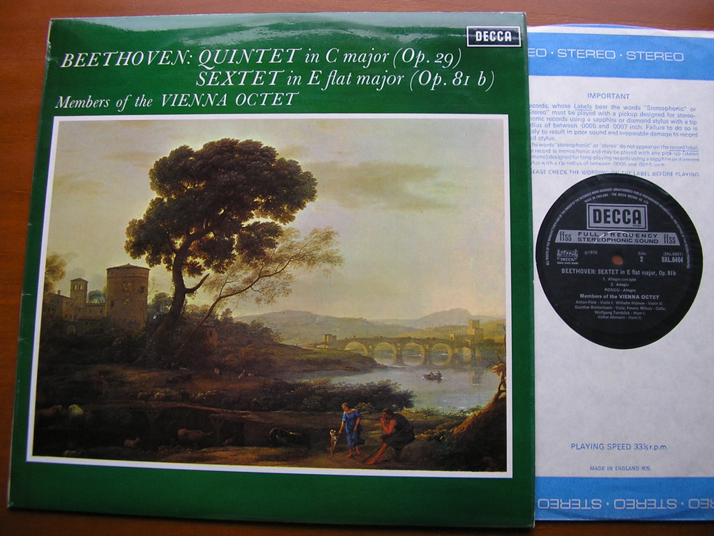 SXL 6464 BEETHOVEN: QUINTET Op. 29 / SEXTET Op. 81b MEMBERS OF THE VIENNA OCTET