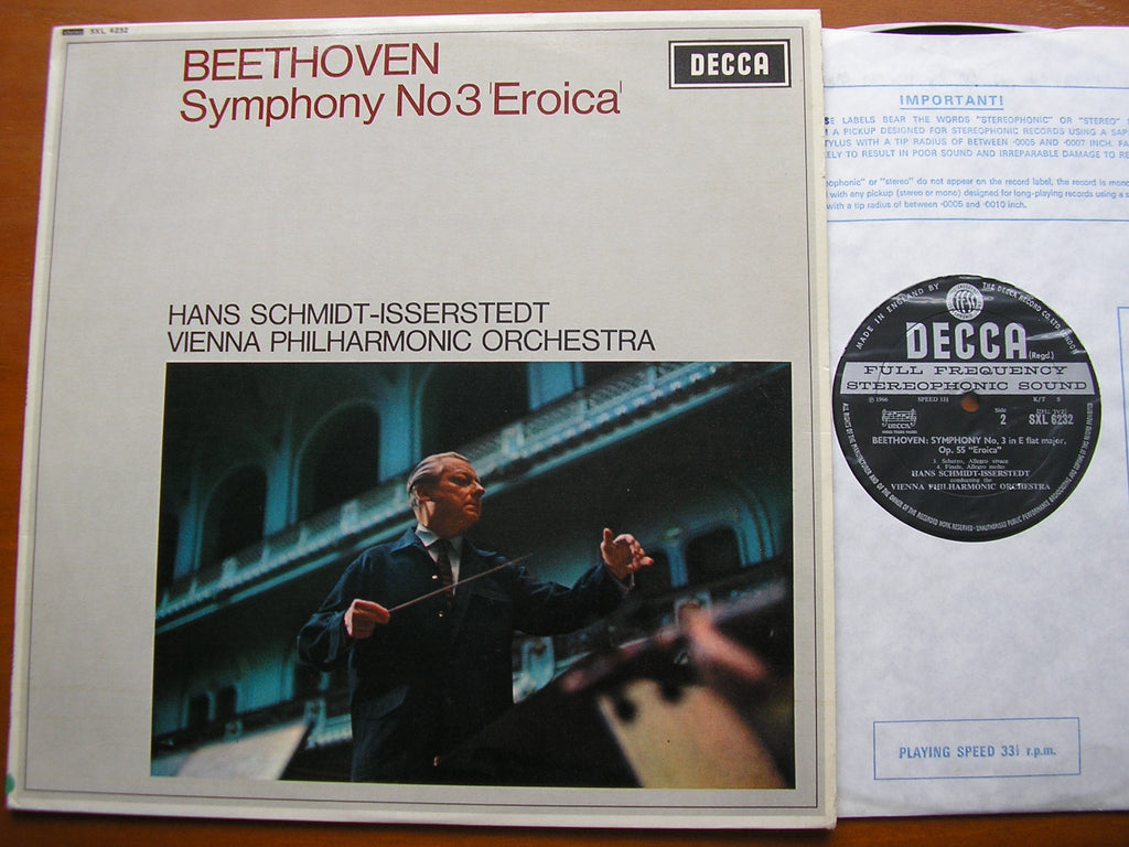 SXL 6232 BEETHOVEN: SYMPHONY No. 3 'Eroica' SCHMIDT-ISSERSTEDT / VIENNA PHILHARMONIC