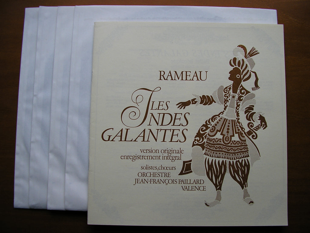 RAMEAU: LES INDES GALANTES (1735)     SOLOISTS / PAILLARD ORCHESTRA / JEAN FRANCOIS PAILLARD       4LP      STU 70850 / 53