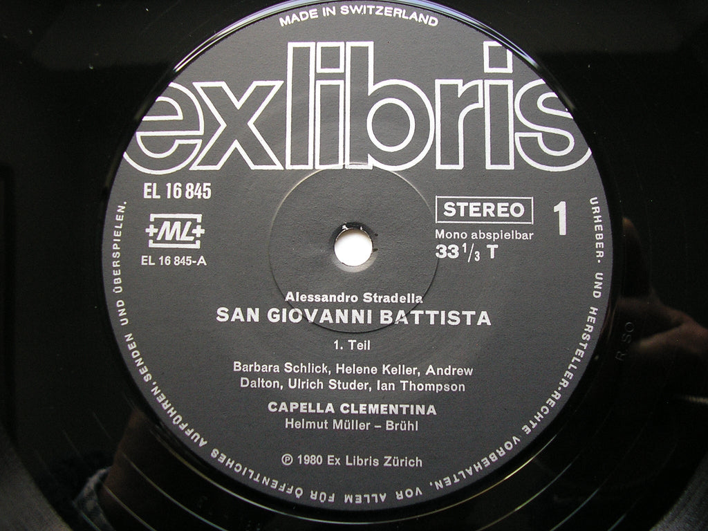 STRADELLA: SAN GIOVANNI BATTISTA    SOLOISTS / CAPELLA CLEMENTINA / MULLER-BRUHL    2LP     EL 16845