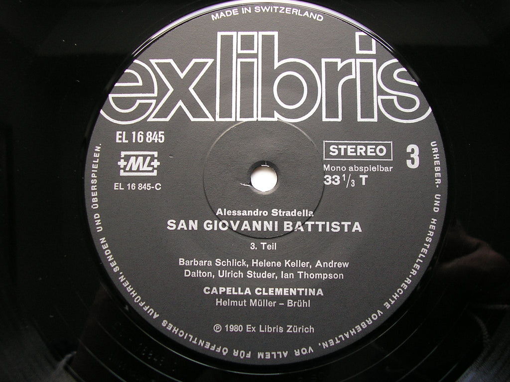STRADELLA: SAN GIOVANNI BATTISTA    SOLOISTS / CAPELLA CLEMENTINA / MULLER-BRUHL    2LP     EL 16845