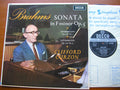 SXL 6041 BRAHMS: PIANO SONATA in F Op. 5 / TWO INTERMEZZI CLIFFORD CURZON
