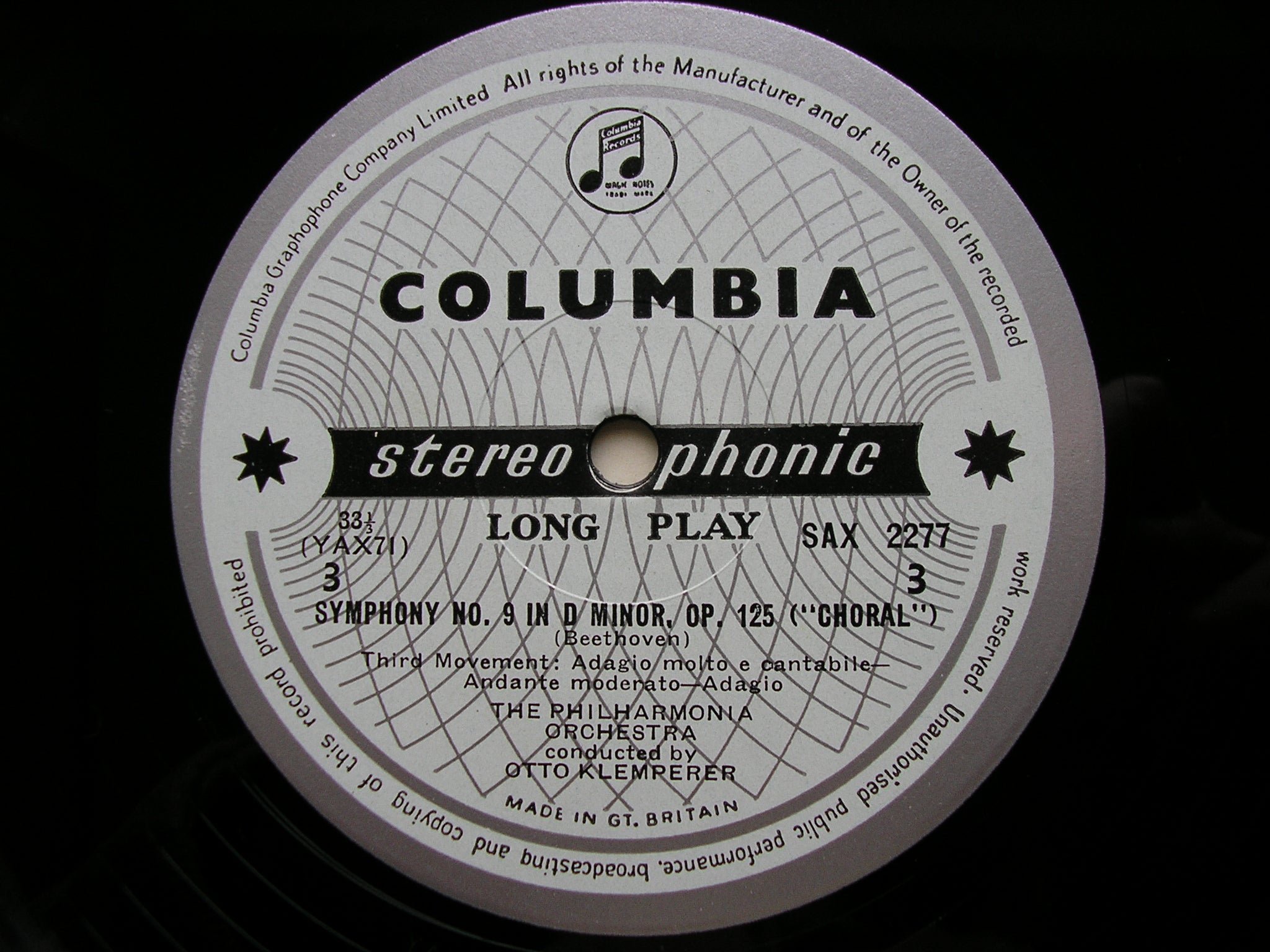 COLUMBIA SAX  -   BEETHOVEN: THE NINE SYMPHONIES / FIVE OVERTURES   KLEMPERER / PHILHARMONIA    9LP