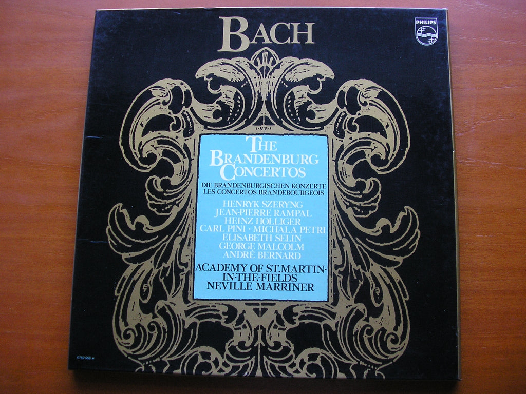 BACH: THE BRANDENBURG CONCERTOS SZERYNG / MALCOLM / RAMPAL / HOLLIGER / ASMIF / MARRINER 6769 058