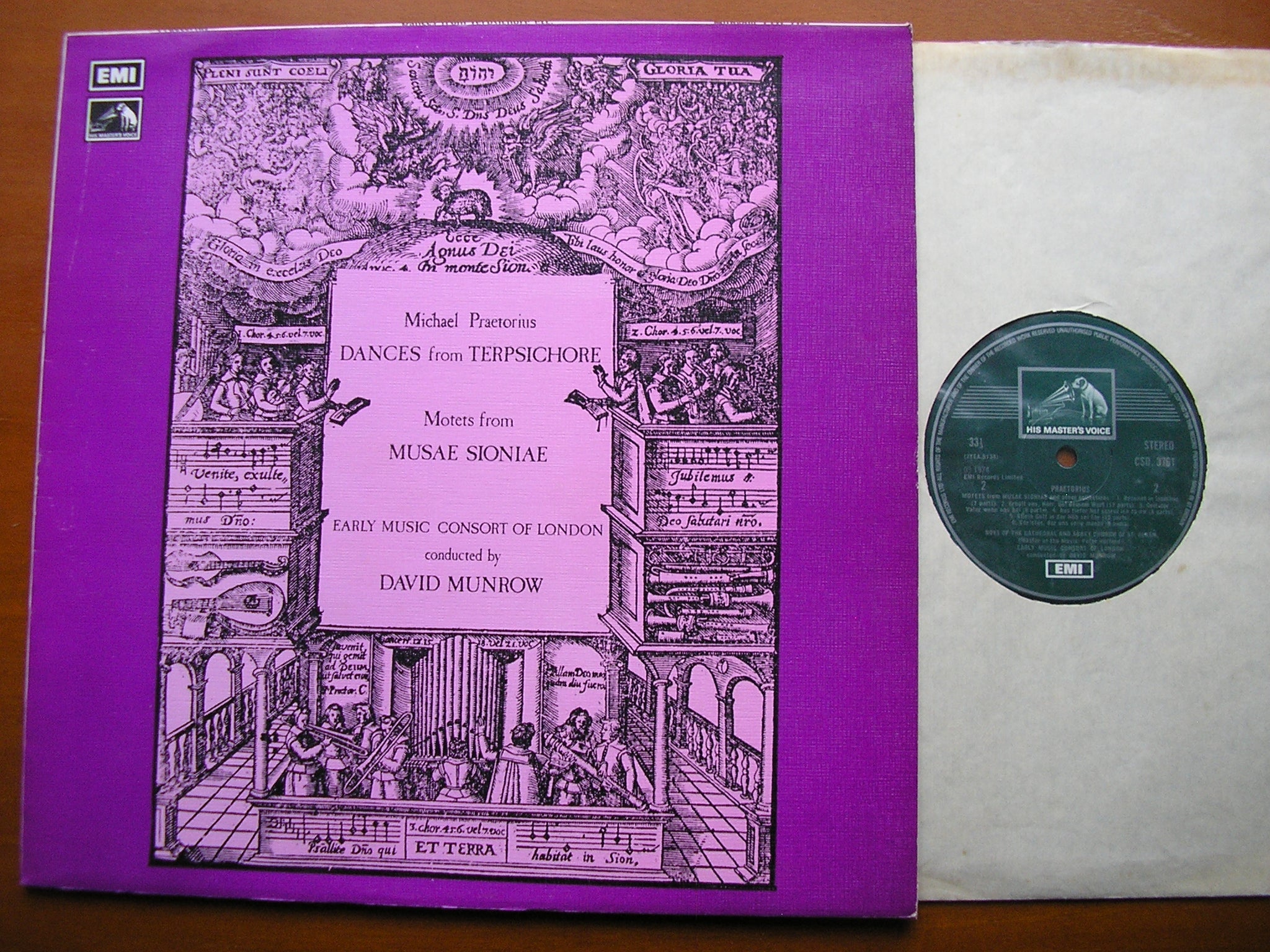 PRAETORIUS: DANCES FROM TERPSICHORE 1612 / MOTETS 1605-1610     MUNROW / THE EARLY MUSIC CONSORT OF LONDON     CSD 3761