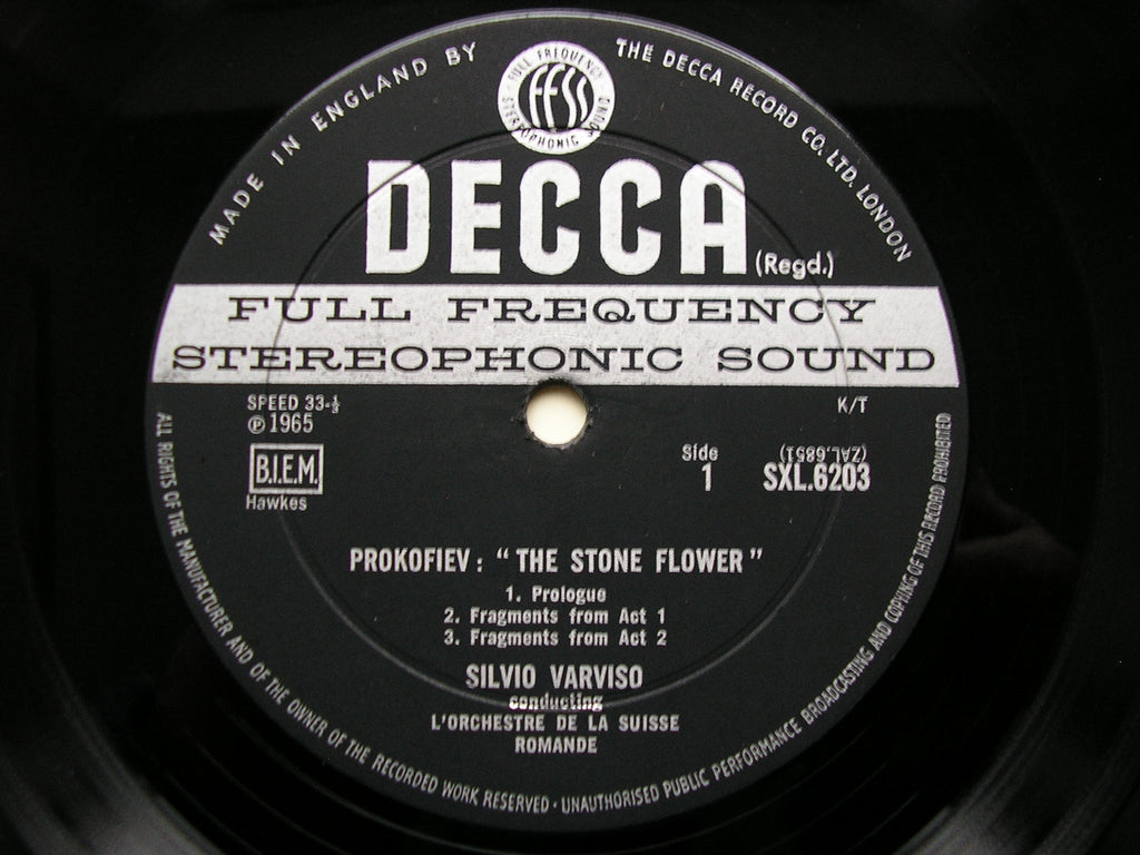 SXL 6203  PROKOFIEV: THE STONE FLOWER   excerpts      VARVISO / SUISSE ROMANDE     ED2