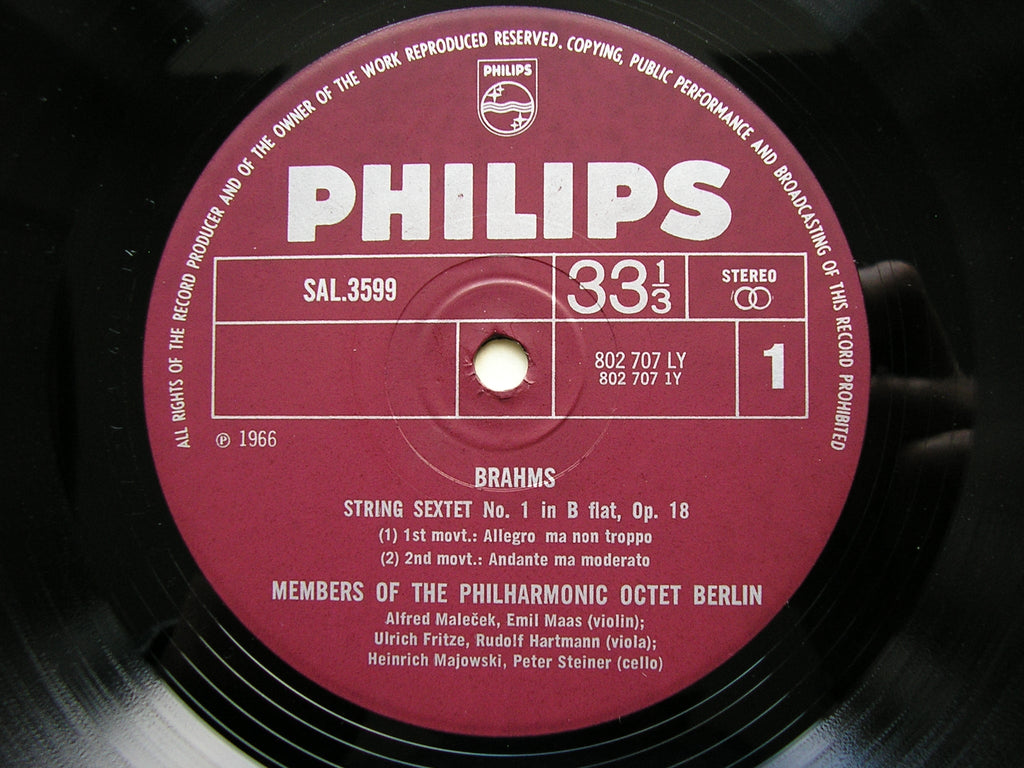 BRAHMS: STRING SEXTET Op. 18     BERLIN PHILHARMONIC OCTET      SAL 3599