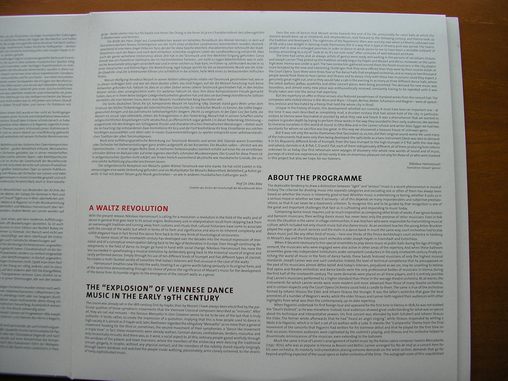 WALZER REVOLUTION: From Mozart to Lanner & Strauss      HARNONCOURT / CONCENTUS  MUSICUS VIENNA    3LP    88985342011
