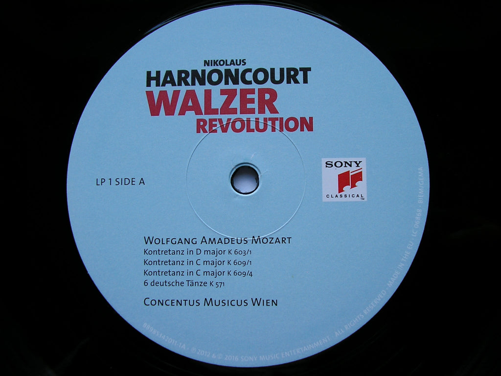 WALZER REVOLUTION: From Mozart to Lanner & Strauss      HARNONCOURT / CONCENTUS  MUSICUS VIENNA    3LP    88985342011