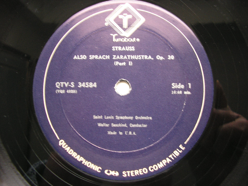 STRAUSS: ALSO SPRACH ZARATHUSTRA     SUSSKIND / SAINT LOUIS SYMPHONY    QTVS 34584