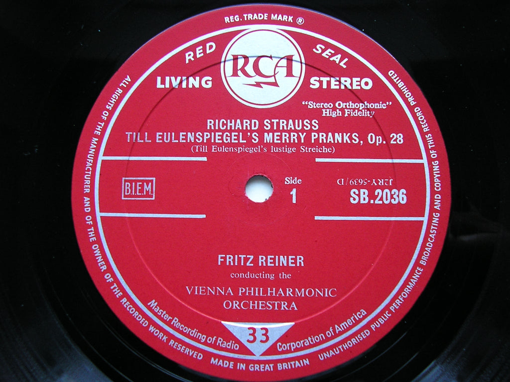 STRAUSS: TILL EULENSPIEGEL / TOD UND VERKLARUNG       REINER / CHICAGO SYMPHONY      SB 2036