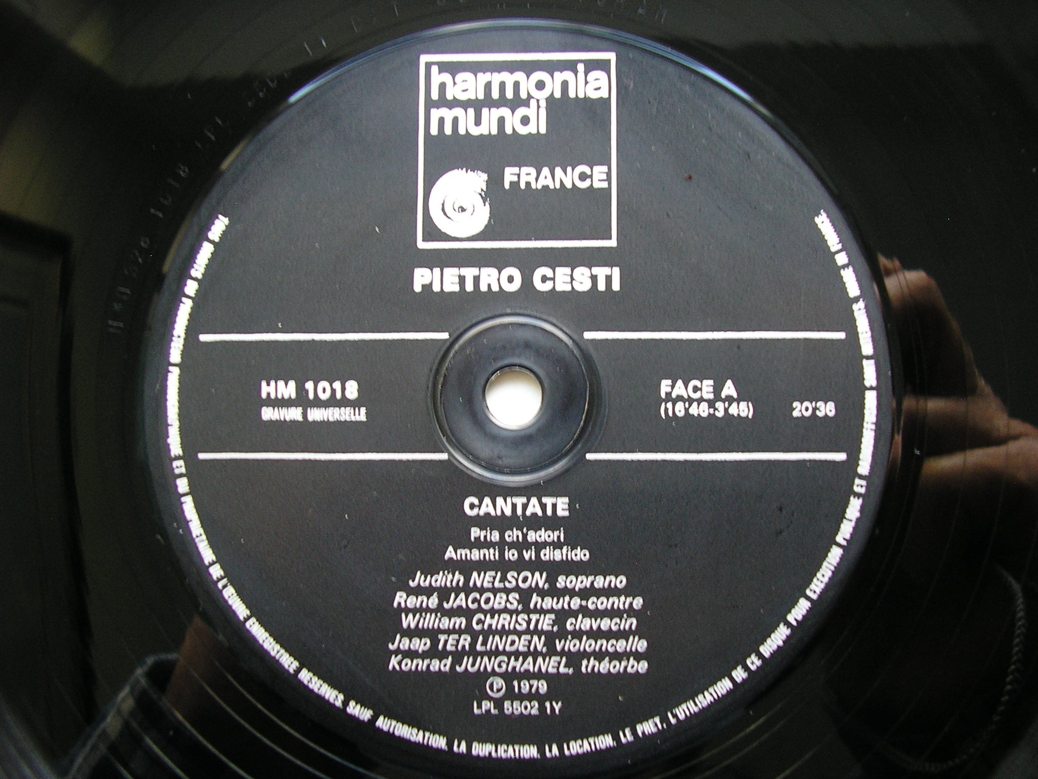 CESTI: FOUR CANTATAS      CONCERTO VOCALE       HMB 1018