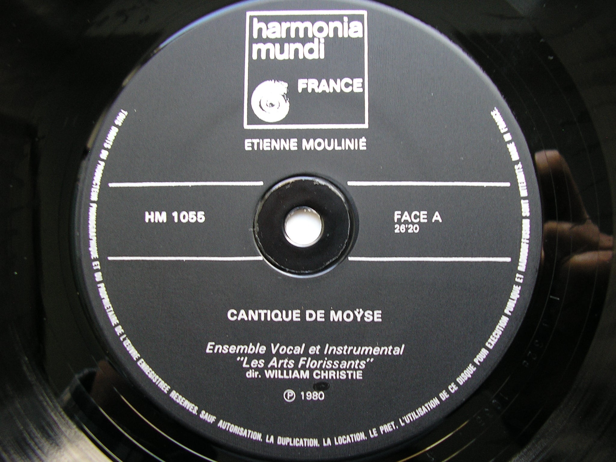 MOULINE: CANTIQUE DE MOYSE    LES ARTS FLORISSANTS / CHRISTIE     HMB 1055