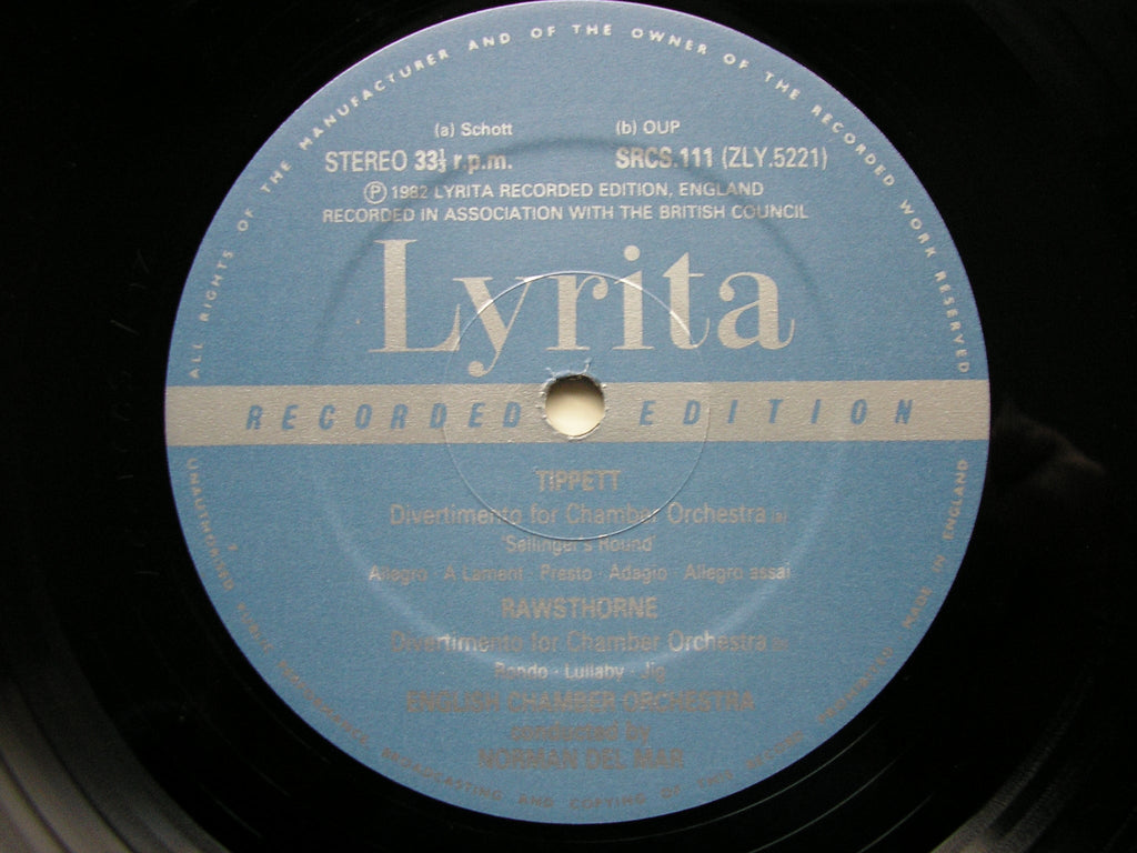 BRITTEN: SINFONIETTA / TIPPETT: DIVERTIMENTO   DEL MAR / ENGLISH CHAMBER ORCHESTRA   SRCS 111