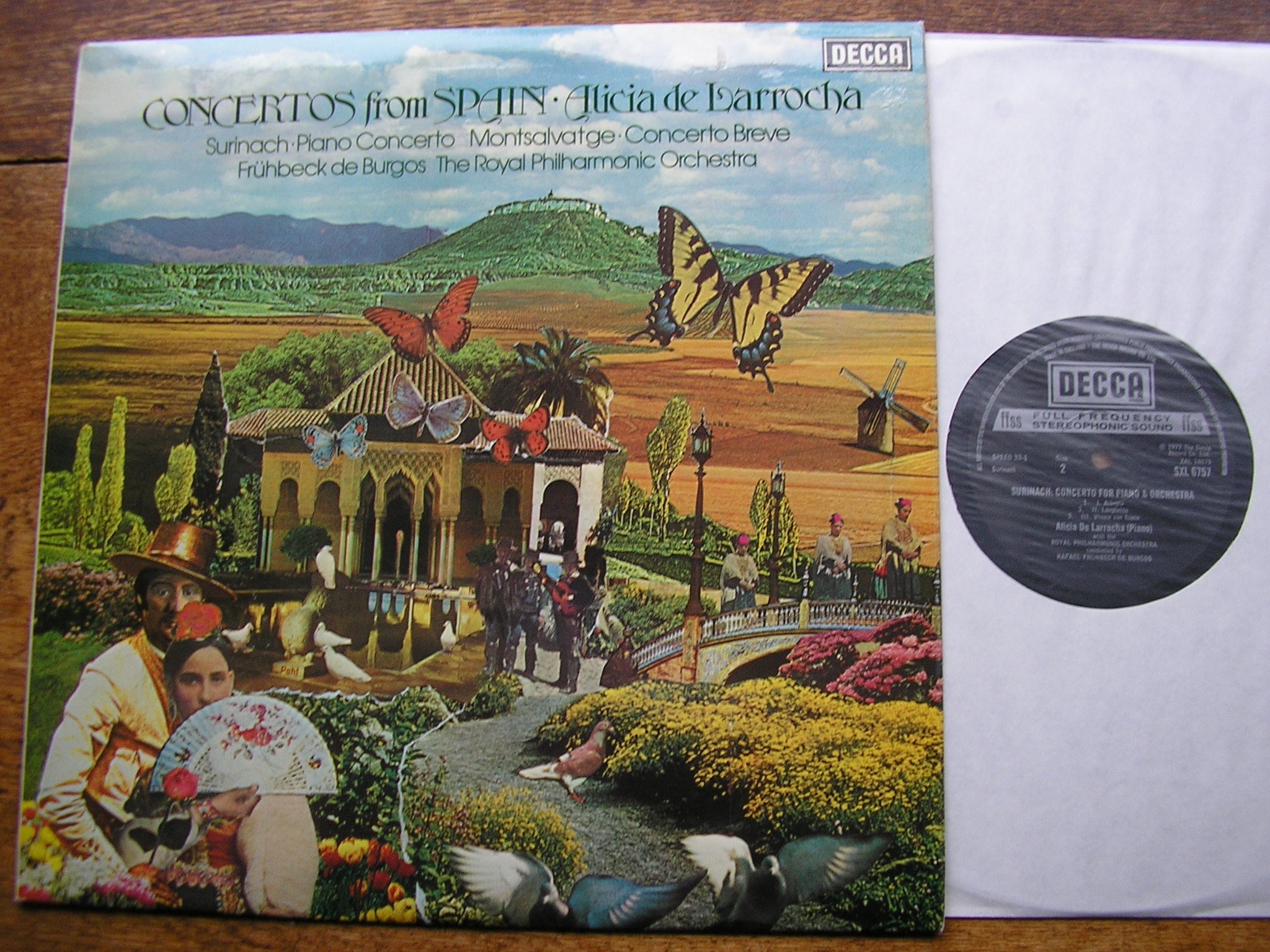 SXL 6757 CONCERTOS FROM SPAIN BY MONTSALVAGE & SURINACH LARROCHA / BURGOS / ROYAL PHILHARMONIC