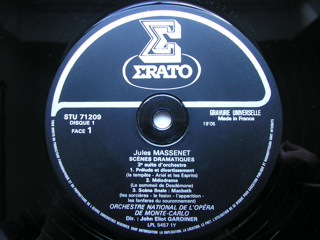 MASSENET: FOUR SUITES FOR ORCHESTRA       GARDINER / MONTE CARLO OPERA ORCHESTRA     2LP      STU 71208